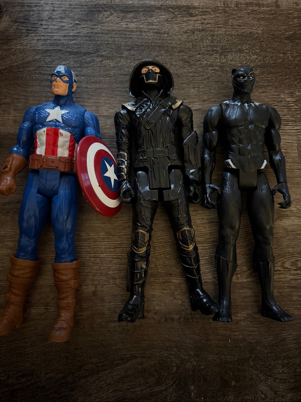 Marvel Action Figure Lot - Captain America, Black Panther, Stealth Hero